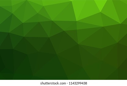 Light Green vector abstract polygonal layout. Creative geometric illustration in Origami style with gradient. Brand new design for your business.