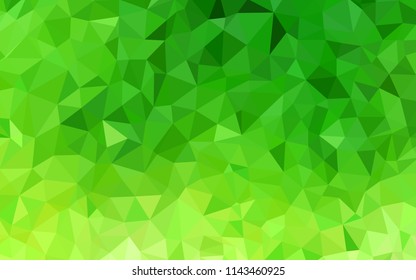 Light Green vector abstract polygonal background. Modern abstract illustration with triangles. Triangular pattern for your design.