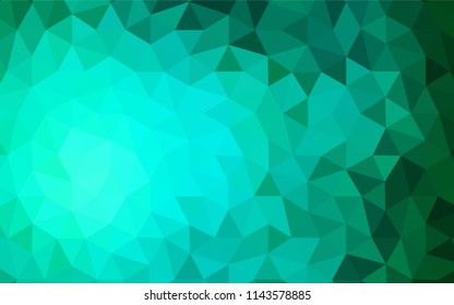 Light Green vector abstract polygonal background. Elegant bright polygonal illustration with gradient. Brand new style for your business design.