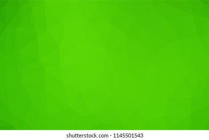 Light Green vector abstract polygonal texture. Shining illustration, which consist of triangles. The elegant pattern can be used as part of a brand book.
