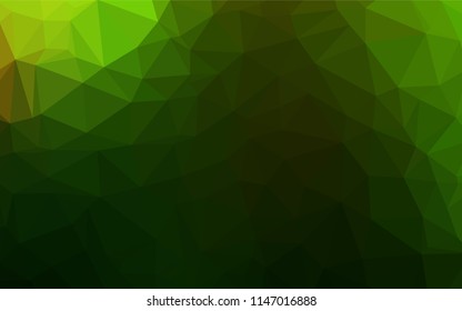 Light Green vector abstract polygonal cover. A sample with polygonal shapes. A new texture for your design.