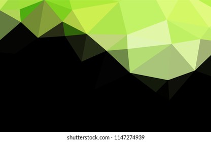Light Green vector abstract polygonal layout. Creative geometric illustration in Origami style with gradient. The elegant pattern can be used as part of a brand book.