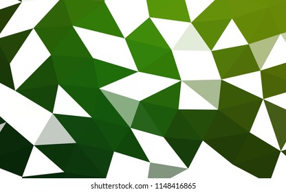 Light Green vector abstract polygonal abstract polygonal. Shining colored illustration in a Brand new style. Brand new style for your business design.