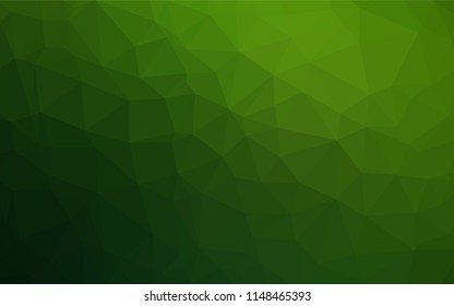 Light Green vector abstract polygonal layout. Colorful illustration in abstract style with gradient. A new texture for your design.