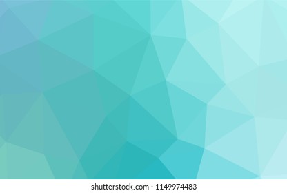 Light Green vector abstract polygonal background. A sample with polygonal shapes. Best triangular design for your business.