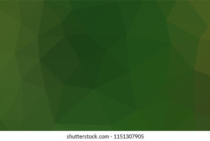 Light Green vector abstract polygonal texture. Colorful abstract illustration with gradient. The polygonal design can be used for your web site.