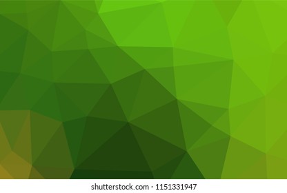 Light Green vector abstract polygonal layout. Geometric illustration in Origami style with gradient.  The polygonal design can be used for your web site.