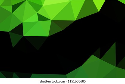 Light Green vector abstract polygonal texture. An elegant bright illustration with gradient. A completely new template for your business design.