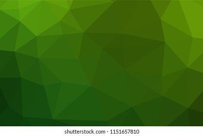 Light Green vector abstract polygonal texture. Colorful illustration in abstract style with gradient. A completely new design for your business.