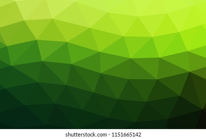 Light Green vector abstract polygonal abstract polygonal. Modern geometrical abstract illustration with gradient. The best triangular design for your business.