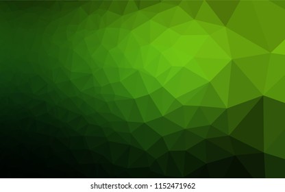 Light Green vector abstract polygonal cover. An elegant bright illustration with gradient. Brand new design for your business.