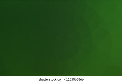 Light Green vector abstract polygonal cover. Colorful illustration in abstract style with gradient. Brand new design for your business.