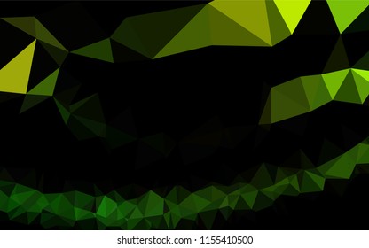 Light Green vector abstract polygonal layout. An elegant bright illustration with gradient. A completely new design for your business.