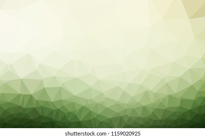 Light Green vector abstract polygonal layout. A vague abstract illustration with gradient. Brand new style for your business design.