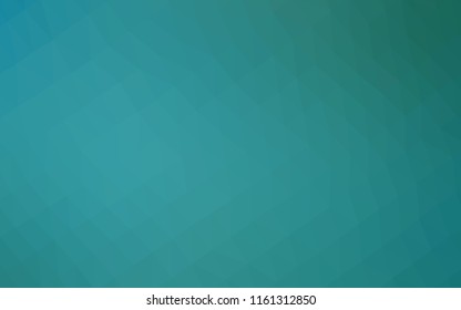 Light Green vector abstract polygonal template. Creative geometric illustration in Origami style with gradient. The template can be used as a background for cell phones.