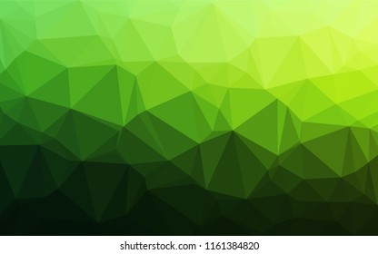 Light Green vector abstract polygonal cover. Colorful abstract illustration with gradient. The template can be used as a background for cell phones.