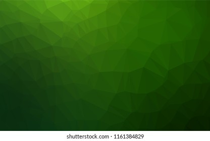 Light Green vector abstract polygonal cover. Geometric illustration in Origami style with gradient.  The elegant pattern can be used as part of a brand book.