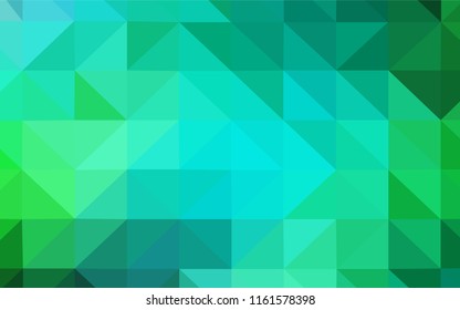 Light Green vector abstract polygonal pattern. A completely new color illustration in a polygonal style. Brand new style for your business design.