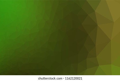 Light Green vector abstract polygonal cover. Colorful illustration in abstract style with gradient. Brand new design for your business.
