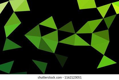 Light Green vector abstract polygonal abstract polygonal. An elegant bright illustration with gradient. Brand new design for your business.