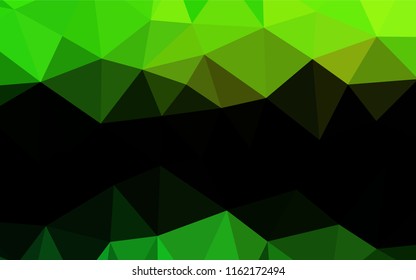 Light Green vector abstract polygonal texture. A vague abstract illustration with gradient. A completely new template for your business design.