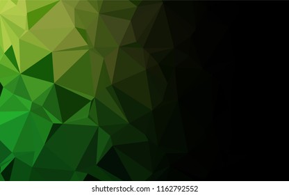 Light Green vector abstract polygonal cover. A vague abstract illustration with gradient. The elegant pattern can be used as part of a brand book.
