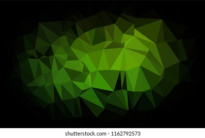 Light Green vector abstract polygonal cover. Shining colored illustration in a Brand new style. Brand new style for your business design.