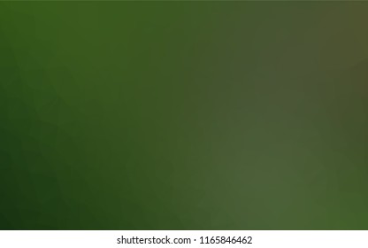 Light Green vector abstract polygonal layout. Triangular geometric sample with gradient.  Brand new style for your business design.