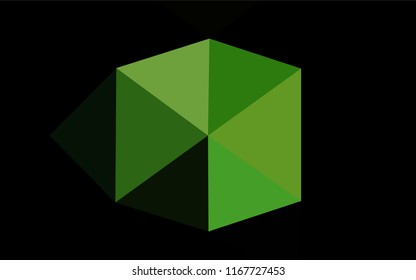 Light Green vector abstract polygonal cover. A vague abstract illustration with gradient. The template can be used as a background for cell phones.