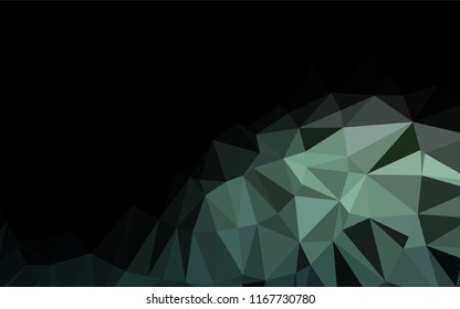 Light Green vector abstract polygonal layout. Creative geometric illustration in Origami style with gradient. The textured pattern can be used for background.