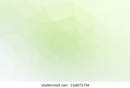 Light Green vector abstract polygonal layout. Colorful abstract illustration with gradient. The textured pattern can be used for background.