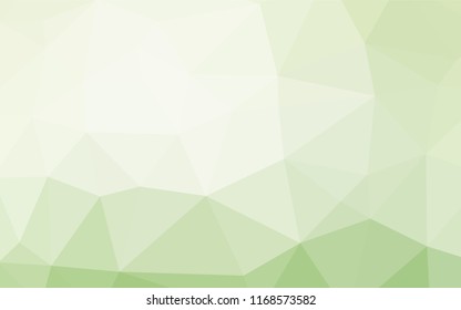 Light Green vector abstract polygonal cover. A sample with polygonal shapes. The elegant pattern can be used as part of a brand book.