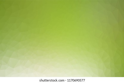 Light Green vector abstract polygonal layout. Modern geometrical abstract illustration with gradient. The textured pattern can be used for background.