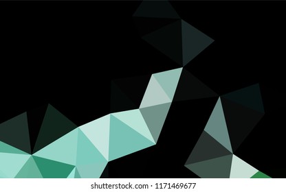 Light Green vector abstract polygonal texture. A completely new color illustration in a vague style. The completely new template can be used for your brand book.
