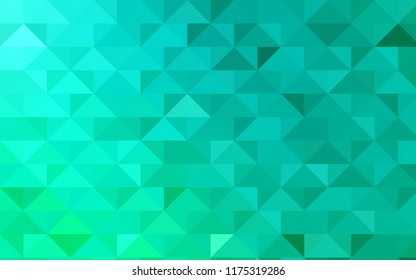 Light Green vector abstract polygonal pattern. Geometric illustration in Origami style with gradient.  The template can be used as a background for cell phones.