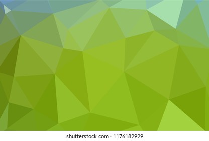 Light Green vector abstract polygonal background. Colorful abstract illustration with triangles. Polygonal design for your web site.