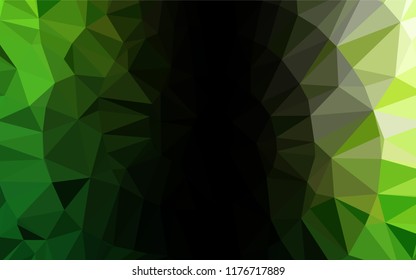 Light Green vector abstract polygonal cover. Brand new colored illustration in blurry style with gradient. A completely new design for your business.