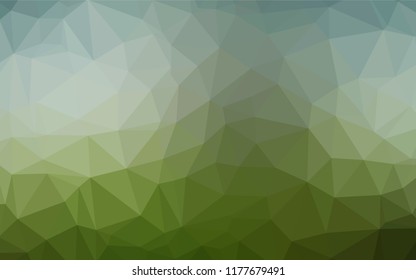 Light Green vector abstract polygonal texture. Creative illustration in halftone style with gradient. A completely new design for your business.