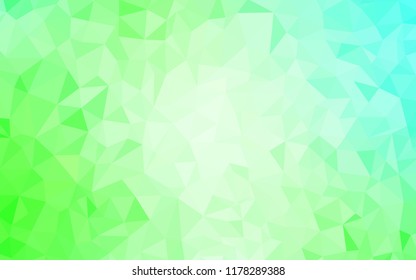 Light Green vector abstract polygonal background. Elegant bright polygonal illustration with gradient. A new texture for your web site.