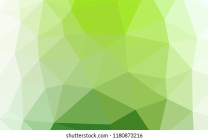 Light Green vector abstract polygonal layout. Shining colored illustration in a Brand new style. A completely new template for your business design.