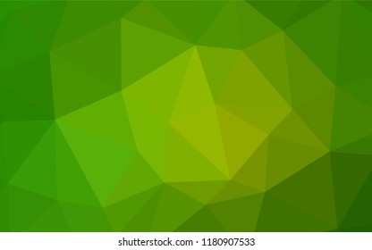 Light Green vector abstract polygonal template. Modern abstract illustration with triangles. Pattern for a brand book's backdrop.