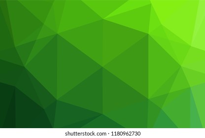 Light Green vector abstract polygonal layout. A sample with polygonal shapes. The polygonal design can be used for your web site.