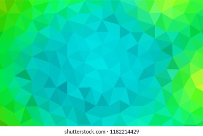 Light Green vector abstract polygonal pattern. Polygonal abstract illustration with gradient. Brand new style for your business design.