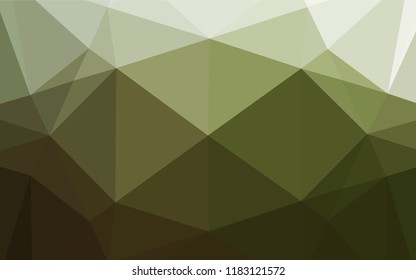 Light Green vector abstract polygonal layout. A vague abstract illustration with gradient. The textured pattern can be used for background.