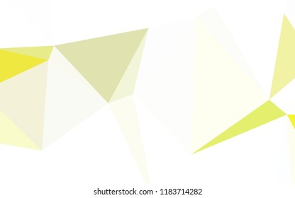 Light Green vector abstract polygonal pattern. Modern abstract illustration with triangles. Best triangular design for your business.