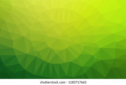 Light Green vector abstract polygonal cover. A vague abstract illustration with gradient. The polygonal design can be used for your web site.