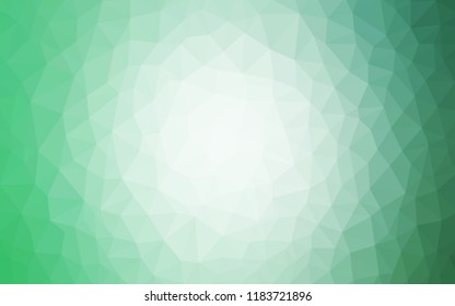 Light Green vector abstract polygonal template. Creative geometric illustration in Origami style with gradient. Template for cell phone's backgrounds.