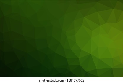 Light Green vector abstract polygonal texture. Colorful illustration in abstract style with gradient. Brand new design for your business.