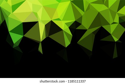 Light Green vector abstract polygonal texture. Colorful illustration in abstract style with gradient. A new texture for your design.