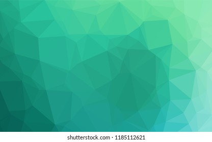Light Green vector abstract polygonal texture. A sample with polygonal shapes. The elegant pattern can be used as part of a brand book.